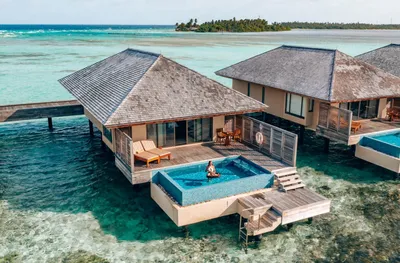 Дом отдыха на воде на Мальдивах - онлайн-пазл