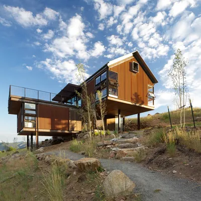 Дом с террасой на склоне в США - Блог \"Частная архитектура\"