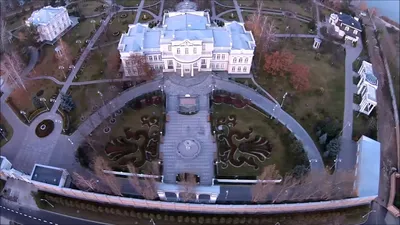 Как выглядит дом Порошенко в Козине с воздуха