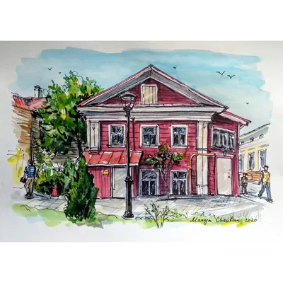 Рисунок дома с множеством жильцов - Сергей Смирнов