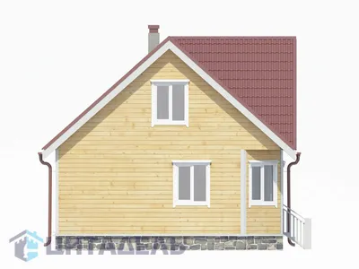 602A «Заря» - проект коттеджа с мансардой и с балконом, 4 спальни по 19,5  м2: цена | Купить готовый проект с фото и планировкой