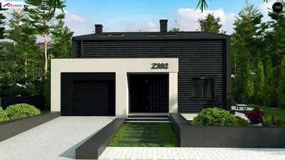 Проект дома с гаражом 150 м2 Дом-№318 10 на 10 метров