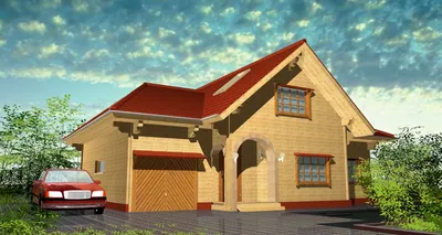 Идеи на тему «Дом с гаражом под одной крышей: красивые проекты для жизни от  которых сложно отказаться (фото)» (28) | дом, крыша, дизайн внешнего вида  дома