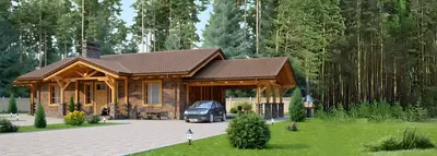 проект одноэтажного дома с подвалом GRAF 1 купить в Минске на Territoria.by