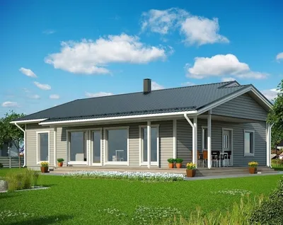 Серый двухэтажный дом с серой крышей в скандинавском стиле (58 фото) -  красивые картинки и HD фото