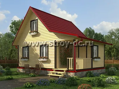 Проекты одноэтажных домов и коттеджей под одной крышей с гаражом, фото,  цены в Москве