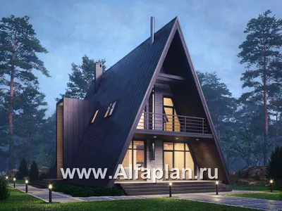 A-frame дом-шалаш 6 на 6 под ключ в Минске| Строительство треугольного дома  6x6 в Беларуси