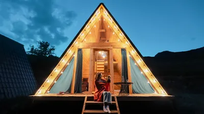 Строим A-frame, дома шалаши, треугольные дома в Спб, Москве. Хут Хаус