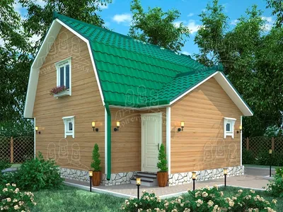 Щитовой дом 8 на 6 - строительство в Мск и МО - цена от 741000 рублей