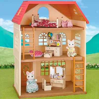 Купить набор Бревенчатый домик с аксессуарами Sylvanian Families, цены на  Мегамаркет