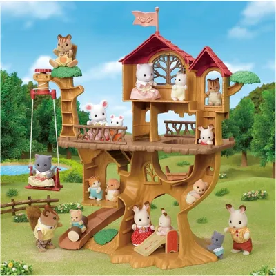 Большой дом со светом с Бельчатами Sylvanian Families мультиколор (690127)  купить по цене 26 400 руб. в интернет-магазине ГУМ