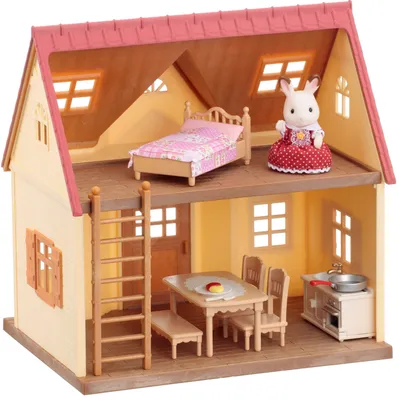 Купить игровой набор Sylvanian Families Большой дом со светом с Шоколадными  кроликами 5383, цены на Мегамаркет