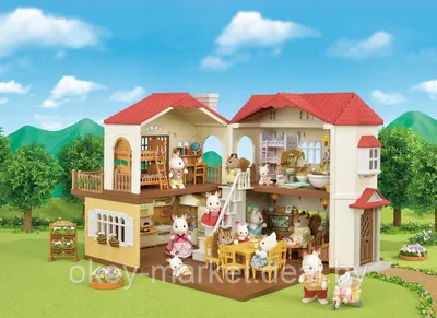 Sylvanian Families Большой дом со светом (классический) 2086 - купить с  доставкой по выгодным ценам в интернет-магазине OZON (867362816)