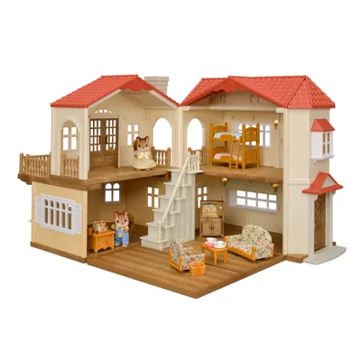 Купить игровой набор Sylvanian Families Большой дом со светом 5302, цены на  Мегамаркет