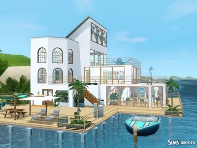 Красивый дом на воде в Майнкрафт - VScraft