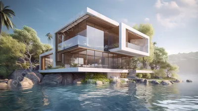 Скачать дом на воде от Sims House для Симс 3