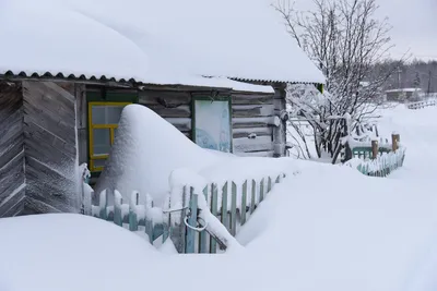 Домик в деревне зимой (209 фото) » НА ДАЧЕ ФОТО
