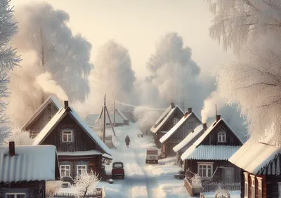 Как люди живут зимой в деревне?