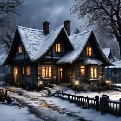 Владимирский фотограф Владислав Тябин провел зиму в деревенском доме на  окраине леса