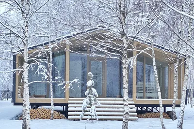 Дом в снегу - красивые фото