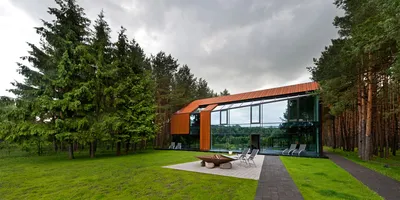 Вилла в сосновом лесу | Dream house exterior, Modern house exterior, House  designs exterior