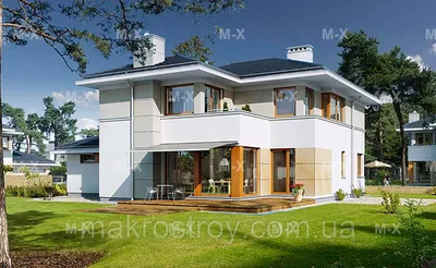 MX79. Современный двухэтажный дом в средиземноморском стиле (ID#248074176),  цена: 35500 ₴, купить на Prom.ua