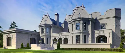 Дом в стиле замка 🏰 Проект дома-замка 900 м²