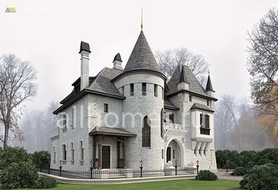Красивый дом в виде замка» — создано в Шедевруме