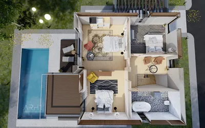 ОБЗОР двухэтажного ДОМА в стиле Hi-Tech. Проект и дизайн современного дома  с плоской крышей - YouTube