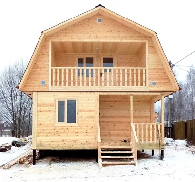 Проект бани Ланси: строительство деревянных домов и бань из клееного бруса  в Holz House