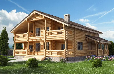 Строительство дома из рубленого бревна под ключ Краснодар цены от 10445 руб.