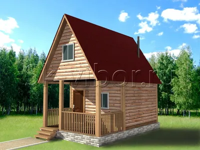 Дачный дом из бруса Д-15 под ключ | Деревянные дома недорого | Проекты  дачных домов | Строительство из бруса