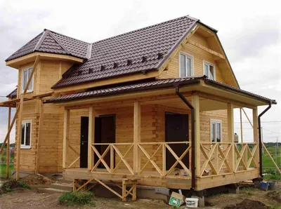 Дом из бруса 6х6 с мансардой под ключ — проект, цена, купить в СПб