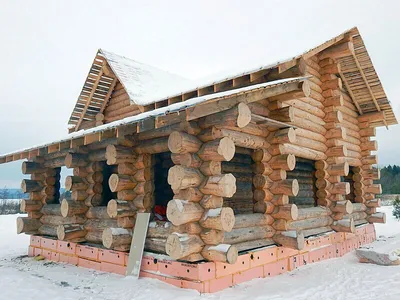 Дома из дикого сруба — Деревянные дома из бруса под ключ, лучшие цены на  строительство в Украине — Lavanda