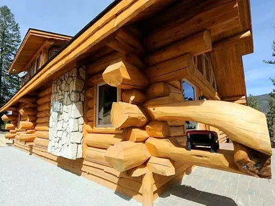 Деревянные дома по технологии дикая рубка от компании Группа Форест по  выгодной цене