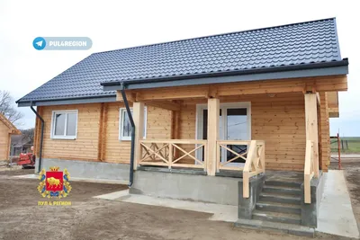 Проект дома из двойного бруса Ждановичи 44/70. Строительство домов из бруса  в Минске и Беларуси под ключ по доступным ценам