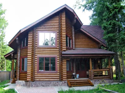 Дома из оцилиндрованного бревна в Красноярске