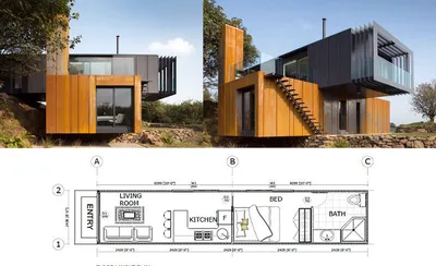 Дом из морского контейнера 20 футов