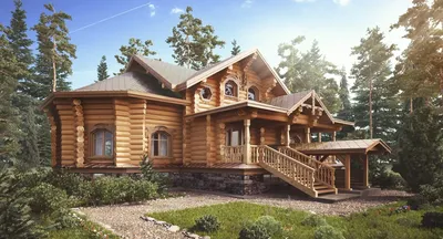 Строительство дома из оцилиндрованного бревна под ключ Новосибирск цены от  11824 руб.