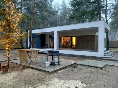 Одноэтажный дом из SIP панелей, проект дома с сайта Z500