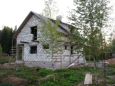 Купить Дом из блока 028 в Москве - проекты домов из блоков