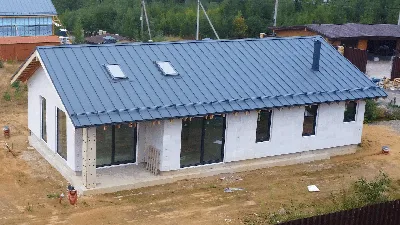 Проекты домов с плоской крышей из полистиролбетона - цена под ключ
