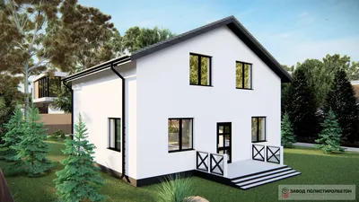 Проект № 15 готового дома из полистиролбетона от «БлокПластБетон» по цене  от 536 588 руб. - Дома под ключ