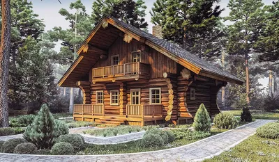 Дома из рубленного бревна — строительство домов АЛМА