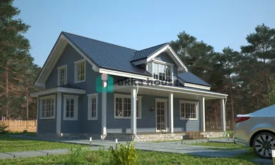Купить готовый деревянный дом в загородном поселке Берег Хонка, ID 16437 |  Bright Estate