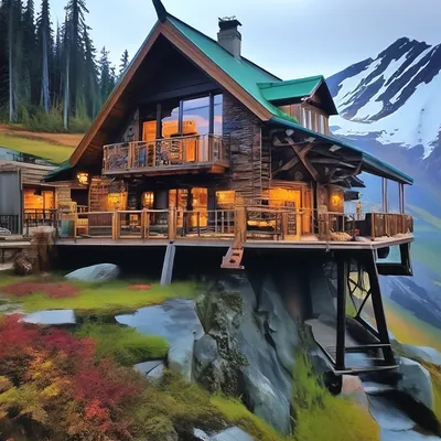 Дом на Аляске - 69 фото