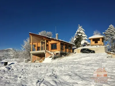 Дом в горах на склоне.Большие …» — создано в Шедевруме