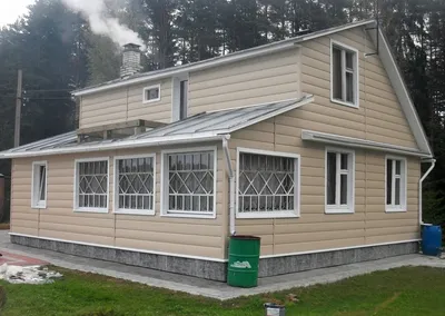 Фото фасадов домов с отделкой металлический сайдингом
