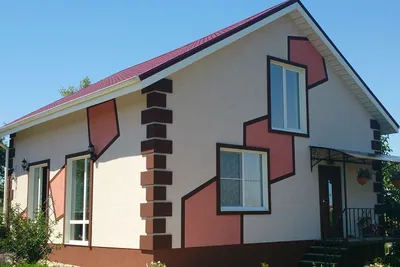Дома окрашенные фасадной краской фото фотографии