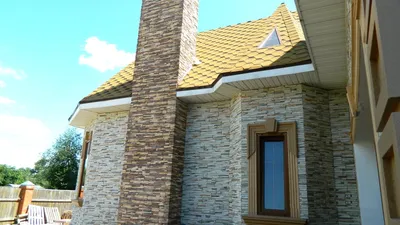 Облицовка фасадов домов натуральным камнем: известняком, гранитом,  травертином, доломитом